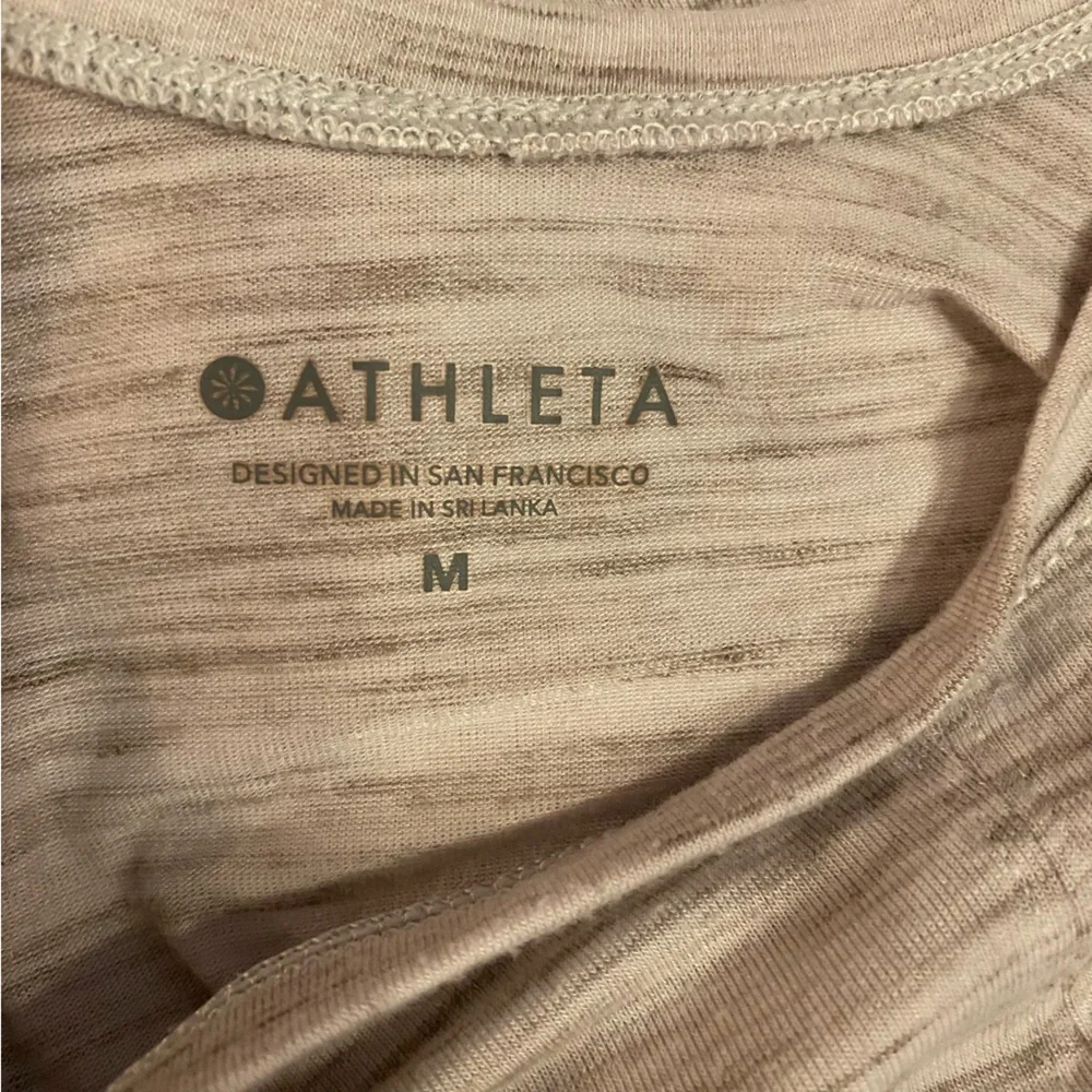 Athleta Essence Spacedye Twist Tank Top Heathered Gray Medium Women’s Workout